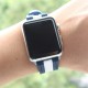 OptimuZ Sport Dual Tone Watch Band Strap Silicone for Apple Watch - 42mm Navy-white