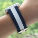 OptimuZ Sport Dual Tone Watch Band Strap Silicone for Apple Watch - 42mm Navy-white