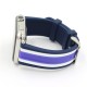 OptimuZ Sport Dual Tone Watch Band Strap Silicone for Apple Watch - 42mm Navy-purple-white