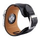 OptimuZ Premium Leather Cuff Bracelets Watch Band Strap for Apple Watch - 42mm Black