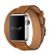 OptimuZ Premium Double Tour Leather Watch Band Strap for Apple Watch - 38mm Brown