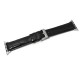 OptimuZ Premium Croc Leather Watch Band Strap for Apple Watch - 38mm Black