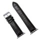 OptimuZ Premium Croc Leather Watch Band Strap for Apple Watch - 38mm Black