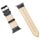 OptimuZ Premium Croc Leather Watch Band Strap for Apple Watch - 38mm Black