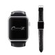 OptimuZ Premium Croc Leather Watch Band Strap for Apple Watch - 38mm Black