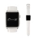 OptimuZ Premium Croc Leather Watch Band Strap for Apple Watch - 38mm White