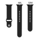 OptimuZ Premium Sport Silica Watch Band Strap for Apple Watch - 38mm Black