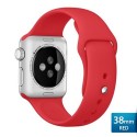 OptimuZ Premium Sport Silica Watch Band Strap for Apple Watch - 38mm Red