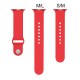 OptimuZ Premium Sport Silica Watch Band Strap for Apple Watch - 38mm Red