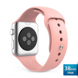 OptimuZ Premium Sport Silica Watch Band Strap for Apple Watch - 38mm Pink