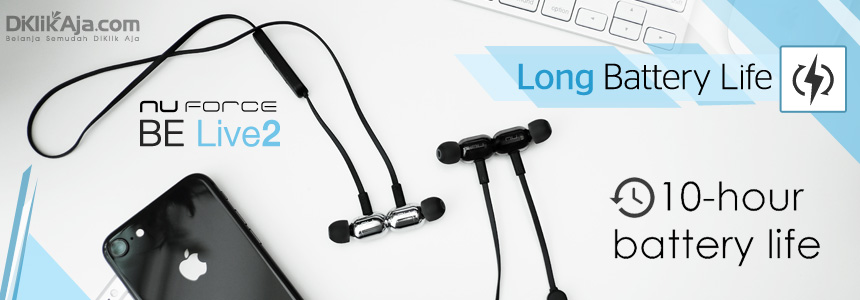 Daya Tahan Baterai Headset Earphone Optoma NuForce BE Live 2