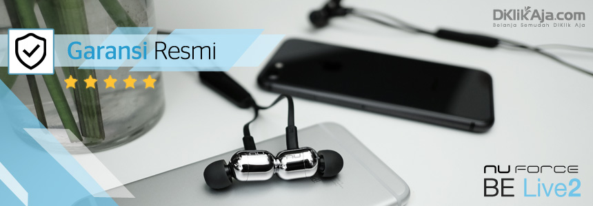 Bergaransi Resmi Headset Earphone Optoma NuForce BE Live 2