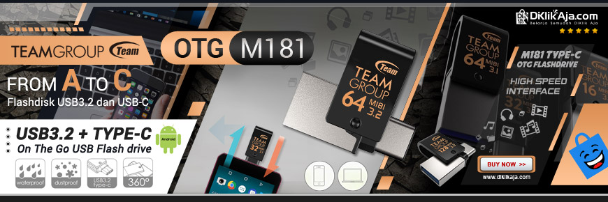 TEAM GROUP M181 - Flashdisk OTG USB Tipe-C dan USB 3.2