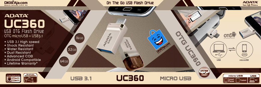 ADATA UC360 - Flashdisk OTG microUSB dan USB 3.1