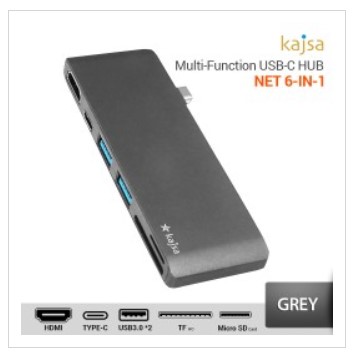 Kajsa NET 6-in-1 Hub USB-C 