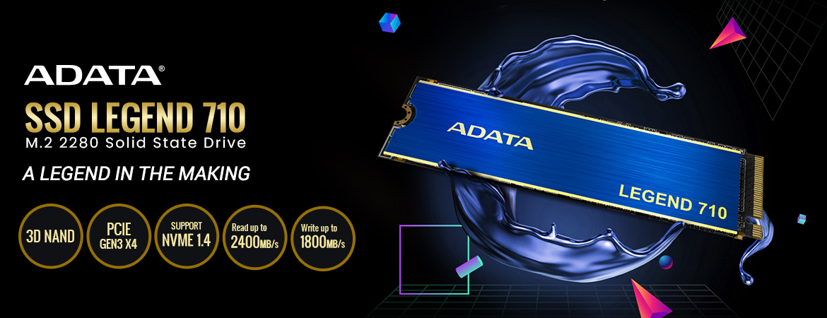 ADATA LEGEND 710 SSD PCIe Gen3x4 M.2 2280