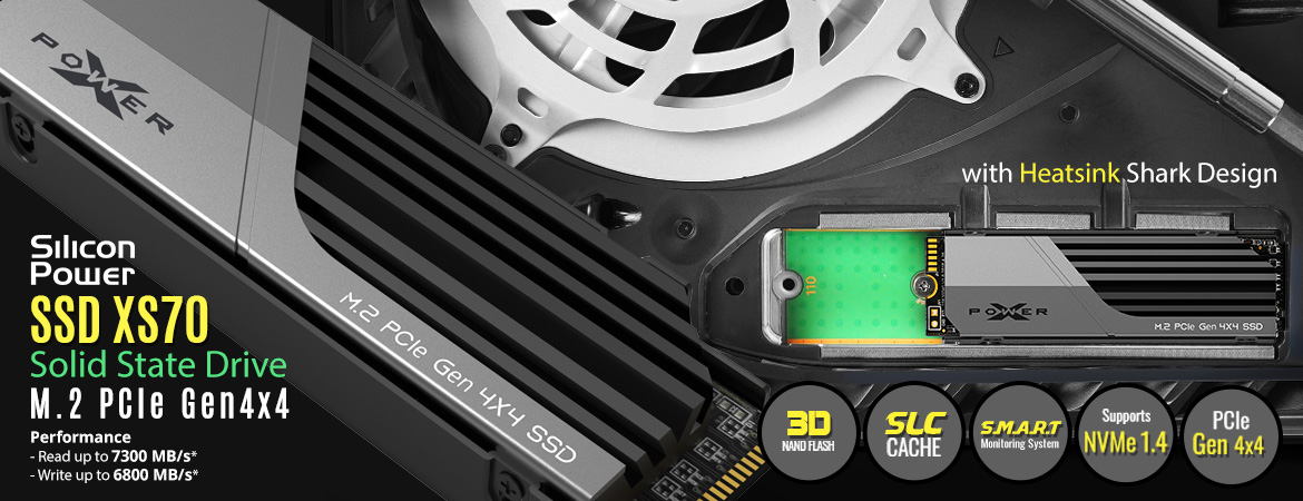 Silicon Power XS70 SSD M.2 2280 PCIe Gen4x4 NVMe1.4