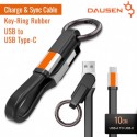 DAUSEN Silicon Kabel Data & Charger Key-Ring Rubber - USB Type-C