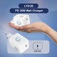 Lycus Power Delivery Fast Charger 35W Port USB Tipe-C