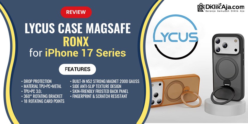 Review LYCUS Case MagSafe iPhone 17 Series RONX: Casing Tangguh, Ringan, dan Stylish buat iPhone 17 Series!