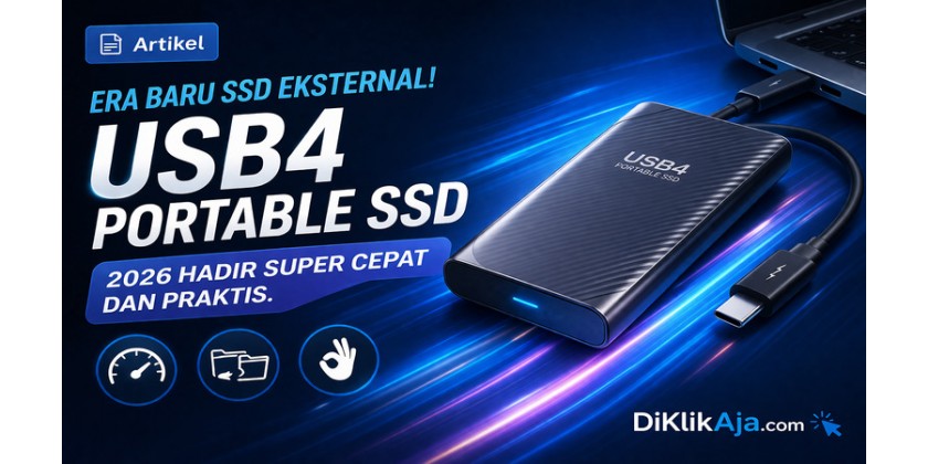 Era Baru SSD Eksternal! USB4 Portable SSD 2026 Hadir Super Cepat dan Praktis