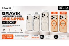 GRAVIK Hadirkan Pilihan Casing Ultra-Clear Premium untuk iPhone 17 Series di iBox